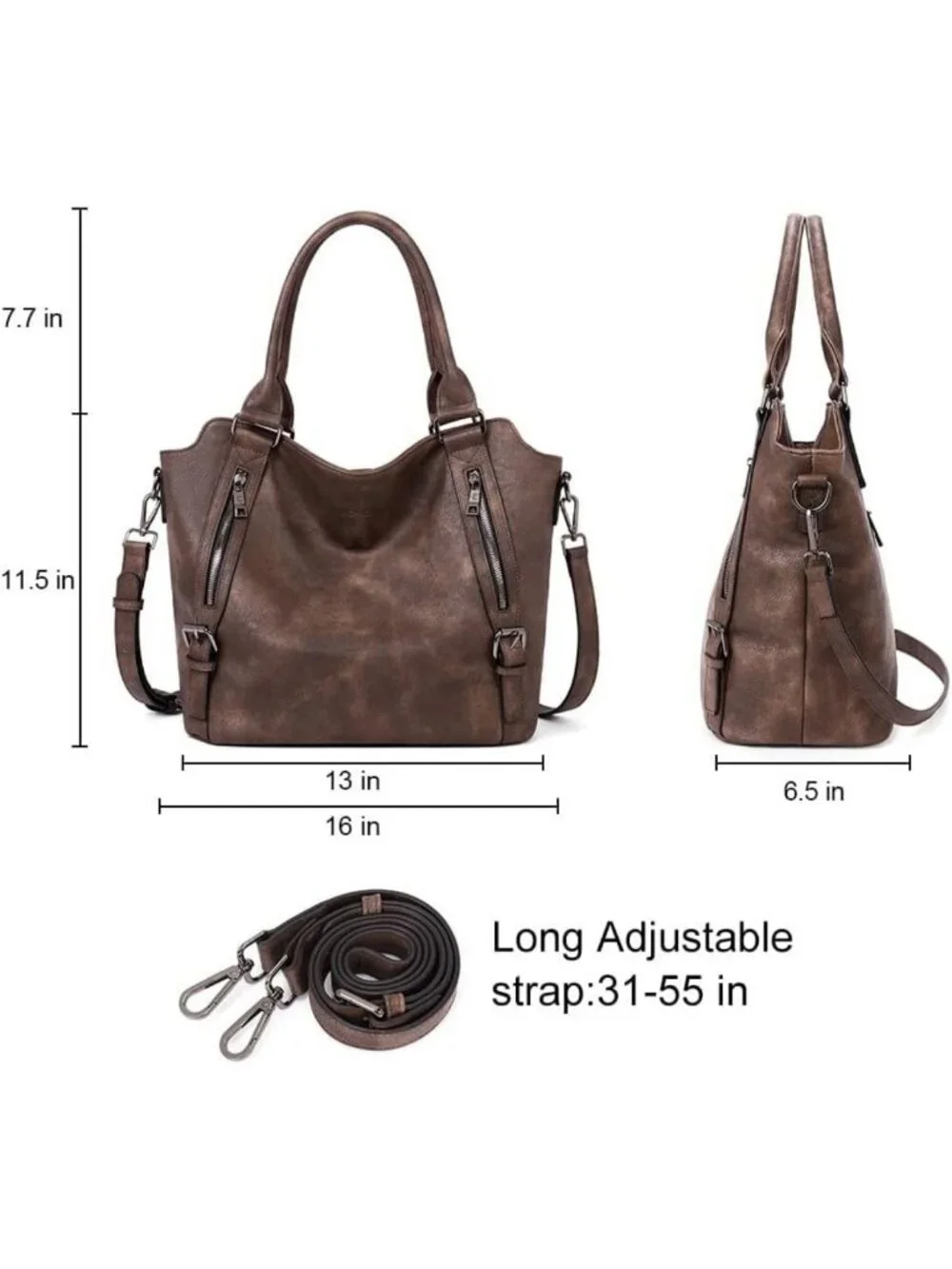 Spacious Hobo Handbag for Women | Stylish Large Purse with Multiple Pockets
